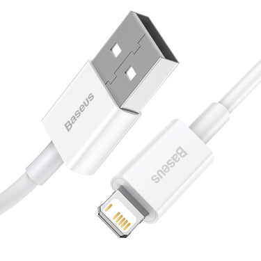 Baseus Superior Series Fast Charging Data Cable USB-A to Lightning 1M - White